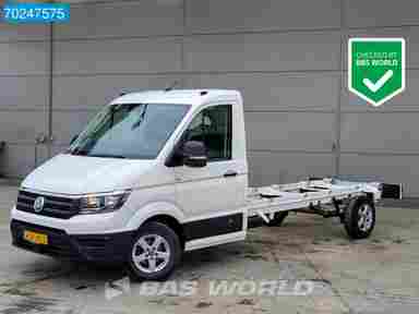 Volkswagen Crafter 102pk Chassis Cabine 449cm wielbasis Airco Cruise Fahrgestell Oprijwagen Autotransporter Oprijwagen Airco Cruise control