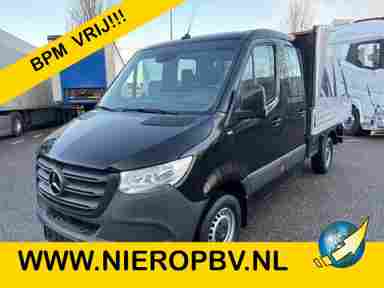 Mercedes-Benz Sprinter 317CDI Dubbelcabine Openlaadbak Airco 3500KG Trekhaak 174.00KM BPM VRIJ 10 x op voorraad
