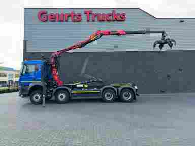 MAN  TGS 35.510 8X4 BB + PALFINGER HAAKARMSYSTEEM + PALFINGER Q170Z95TR KRAAN/KRAN/CRANE/GRUA