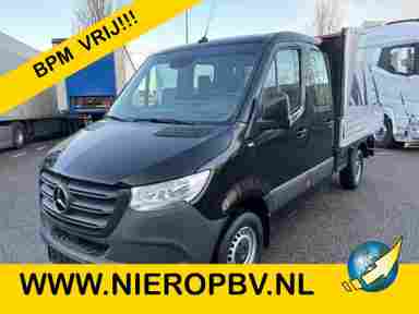 Mercedes-Benz Sprinter 317CDI Dubbelcabine Openlaadbak Airco 3500KG Trekhaak 17.400KM BPM VRIJ 10 x op voorraad
