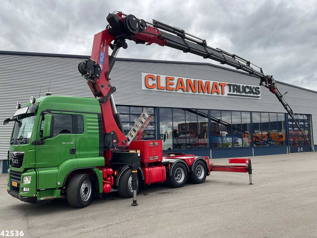 Man TGS 35.500 8x4 HMF 95 Tonmeter laadkraan bj. 2019!