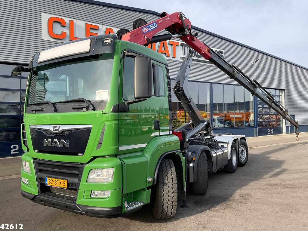 Man TGS 35.460 8x2 Euro 6 HMF 26 Tonmeter laadkraan