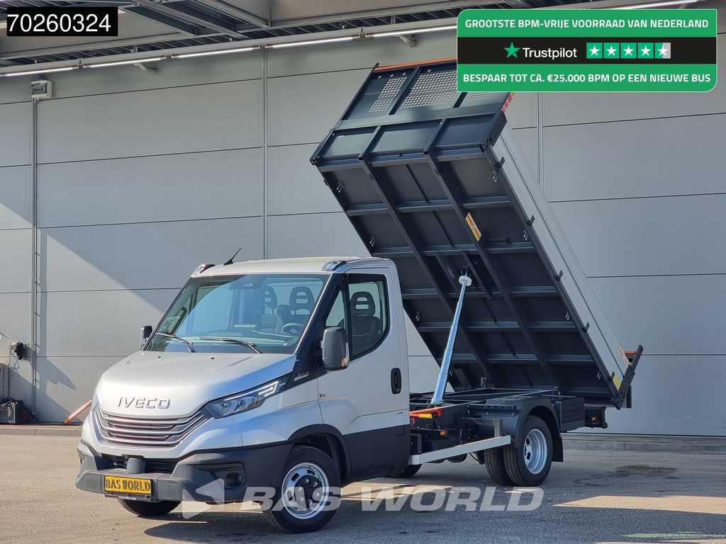 Iveco Daily 35C21 3.0L 210PK Automaat Kipper 2025 ACC Airco CarPlay Tipper Benne Kieper Airco