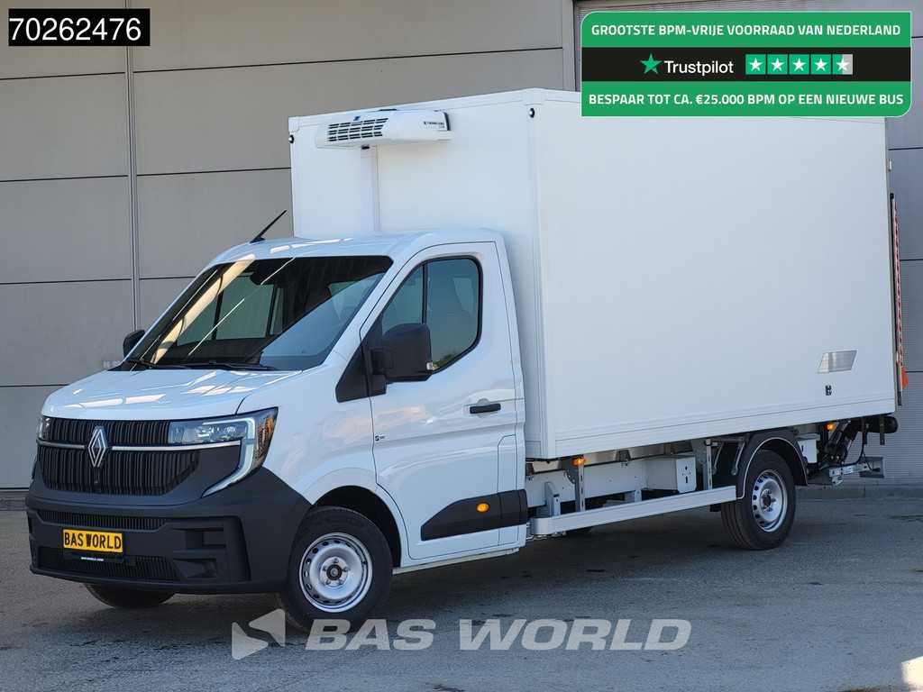 Renault Master 170PK Laadklep Koelwagen Thermo King C-250 LED Airco Cruise Carplay Koeler Koel Kühlwagen Kühlkoffer 17m3 Airco Cruise control