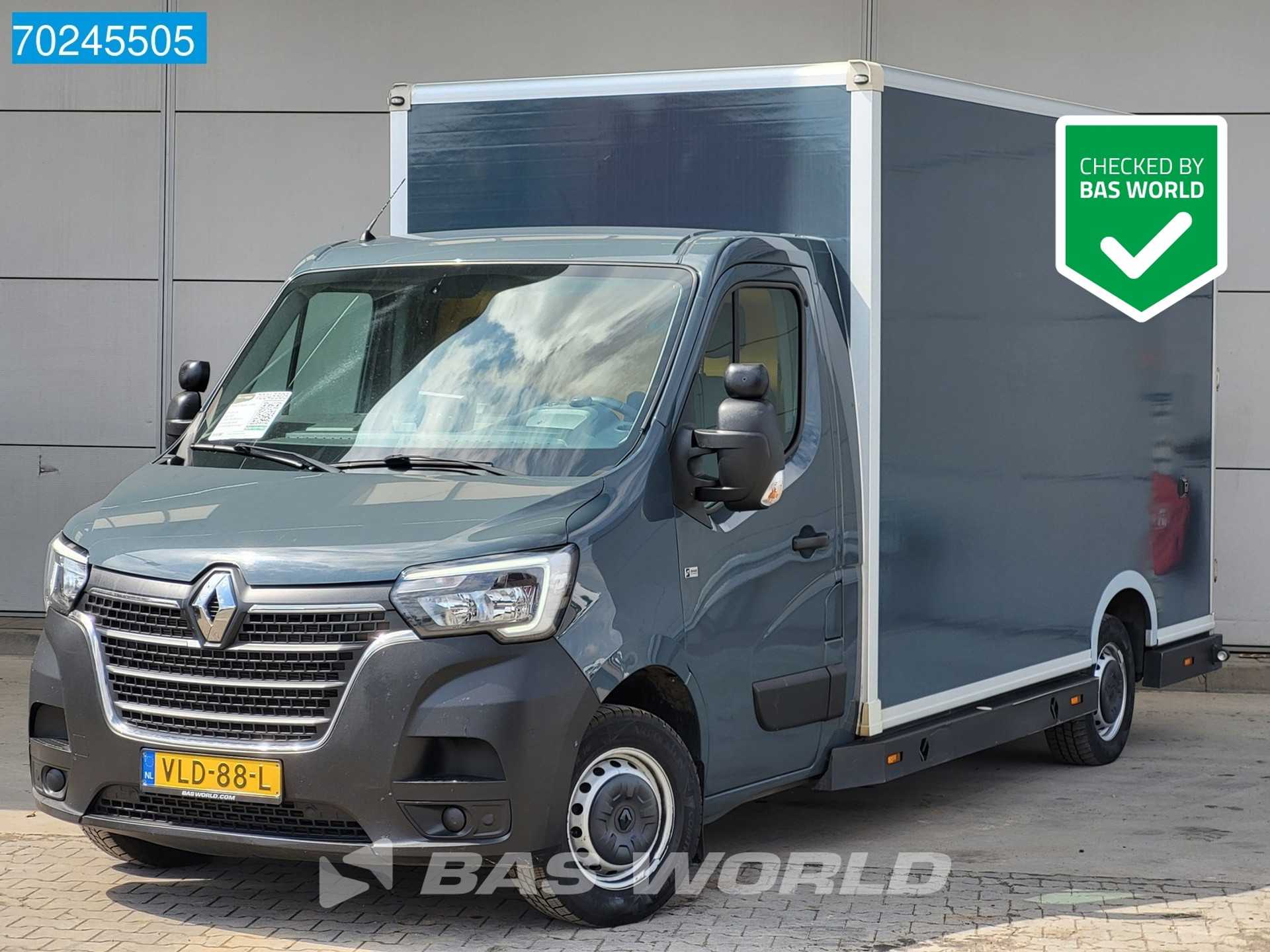 Renault Master 150PK Bakwagen Meubelbak Plancher Verkoopwagen Foodtruck Jumbo Paardenwagen 18m3 Airco Cruise control