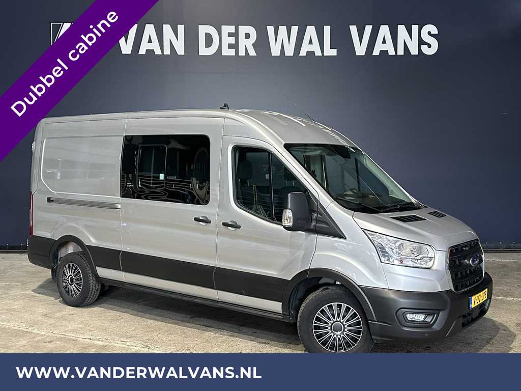 Ford Transit 2.0 TDCI 131pk L3H2 Dubbele Cabine Euro6 Airco | 6-Zits | 2500kg Trekhaak | Cruisecontrol Parkeersensoren, Verwarmde voorruit