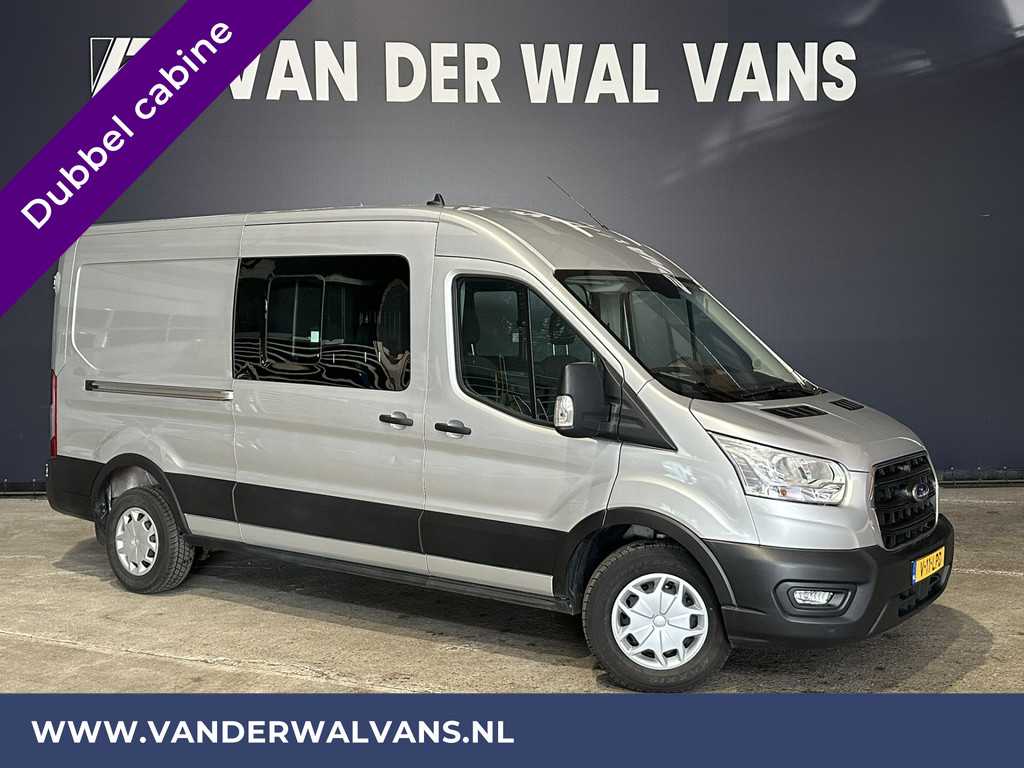 Ford Transit 2.0 TDCI 131pk L3H2 Dubbele Cabine Euro6 Airco | 6-zits | 2500kg Trekhaak | Cruisecontrol, Parkeersensoren, Verwarmde voorruit
