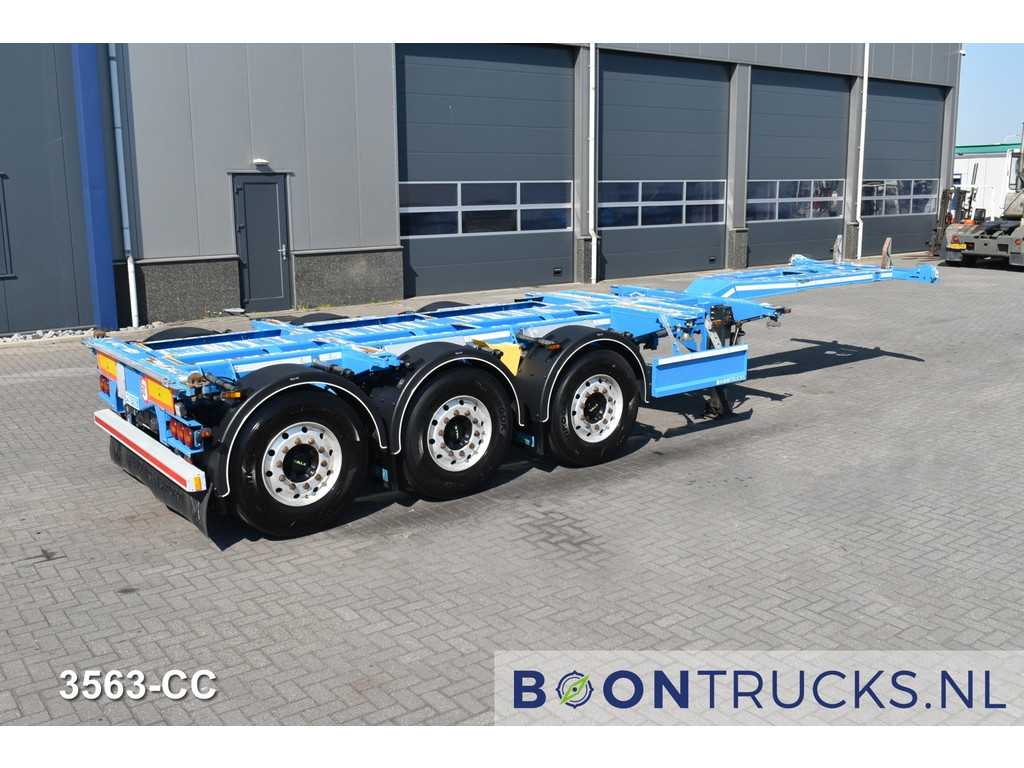 D-Tec FLEXITRAILER | 2x20-30-40-45ft HC * 3x EXTENDABLE * ADR * DISC BRAKES * APK 12-2025