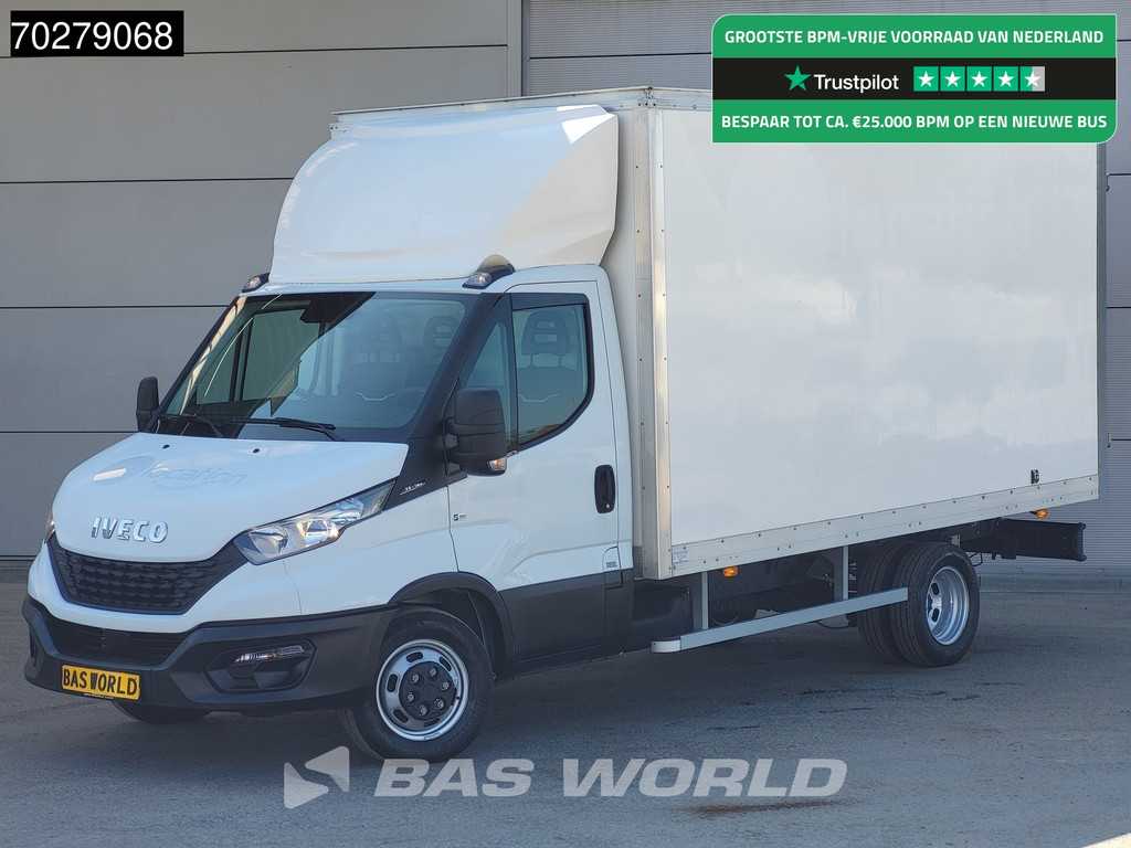 Iveco Daily 35C16 Bakwagen Dubbellucht Achterdeuren Airco Cruise Euro6 Meubelbak Koffer Airco Cruise control