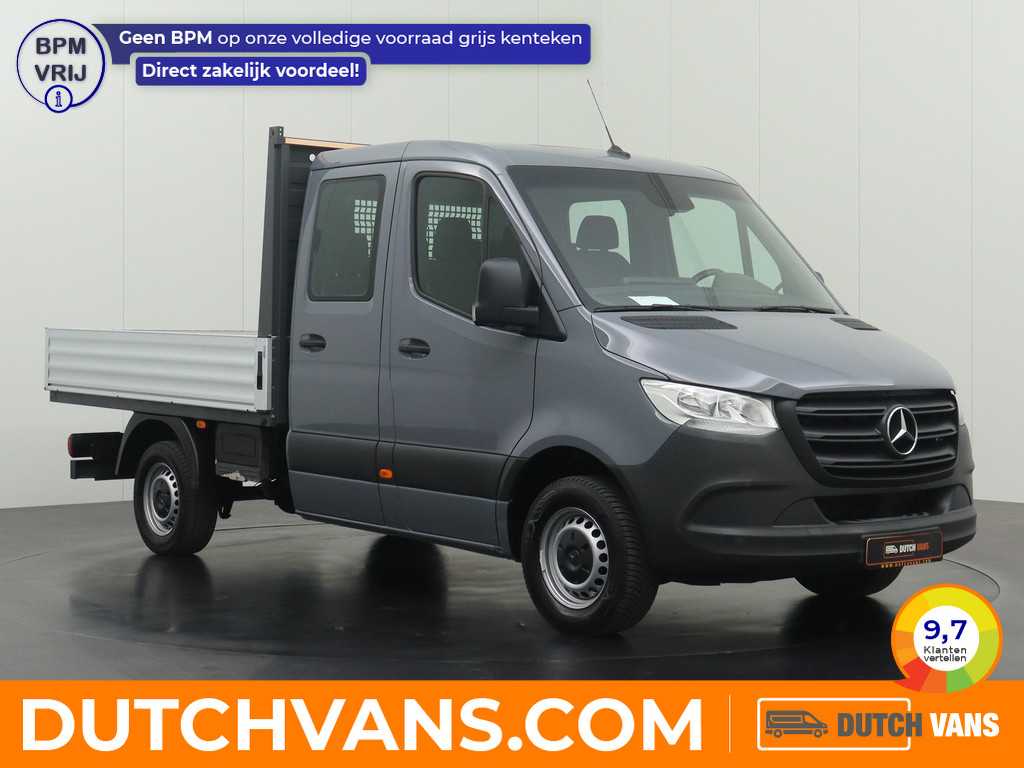 Mercedes-Benz Sprinter 319CDI 3.0V6 Dubbele Cabine Open Laadbak | 3500Kg Trekhaak | 7-Persoons | Navigatie