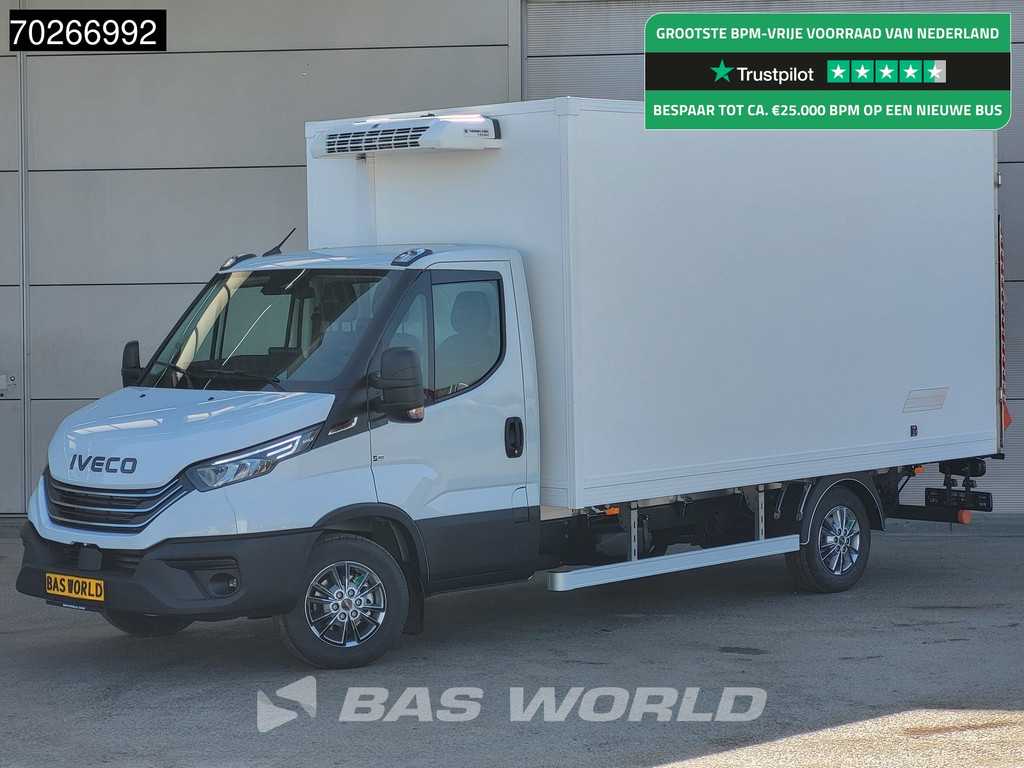 Iveco Daily 35S18 3.0L Laadklep Koelwagen Vriezer Thermoking V-200 MAX 220V stekker -18 LED Navi Airco ACC Koel Koeler Kühler Kühlwagen Kühlkoffer Vries Frigo Airco