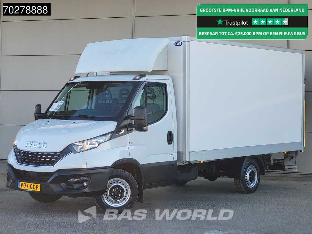 Iveco Daily 35S14 Automaat Laadklep Zijdeur Bakwagen Airco Cruise Camera Euro6 Meubelbak Koffer 17m3 Airco Cruise control