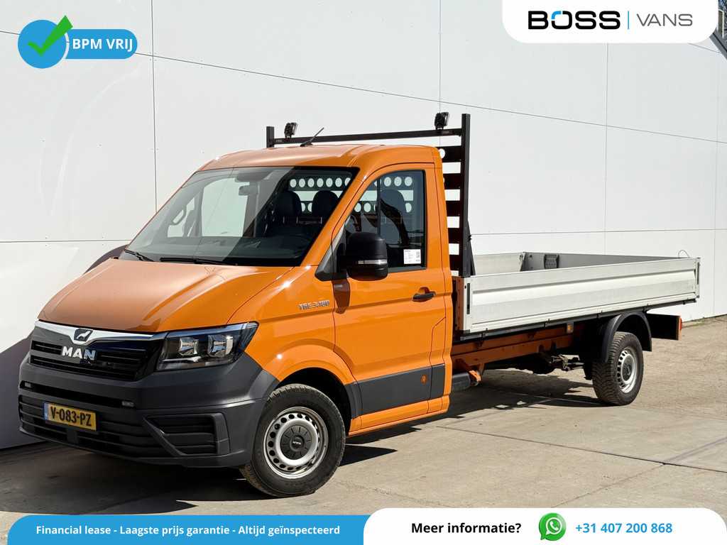 Man TGE 3.180 Open Laadbak Pritische Airco Cruise Control Trekhaak