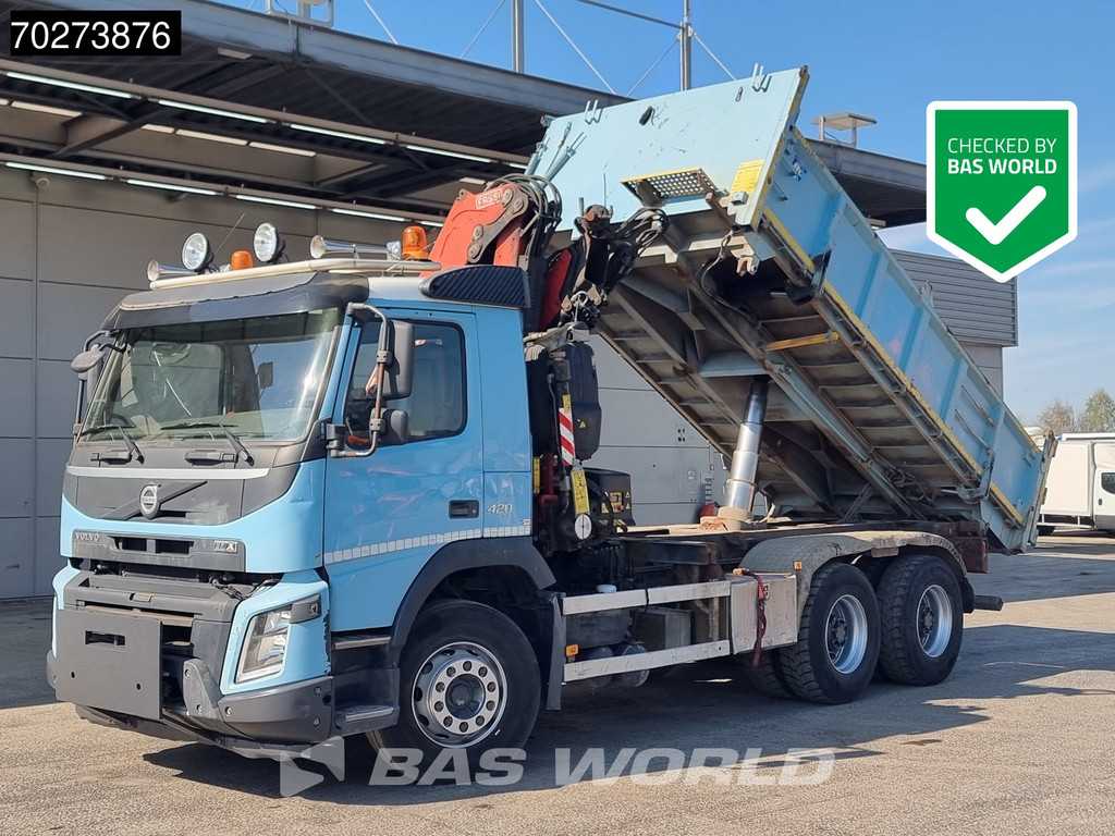 Volvo FMX 420 6X4 Fassi F155A.2.22 Crane 9m3 Big-Axle Automatic Euro 5