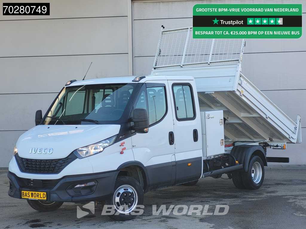 Iveco Daily 35C16 3,0L Open Laadbak Dubbel Cabine Dubbellucht 3,5t Trekhaak Navi Camera Airco Cruise Pritsche Pickup Open Box Airco Cruise control