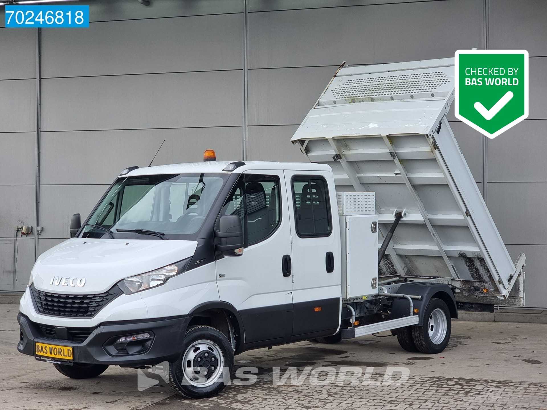 Iveco Daily 35C14 Nwe model Kipper Dubbel cabine Trekhaak Airco Cruise Control DOKA Mixto Tipper Benne Kieper Airco Dubbel cabine Trekhaak C