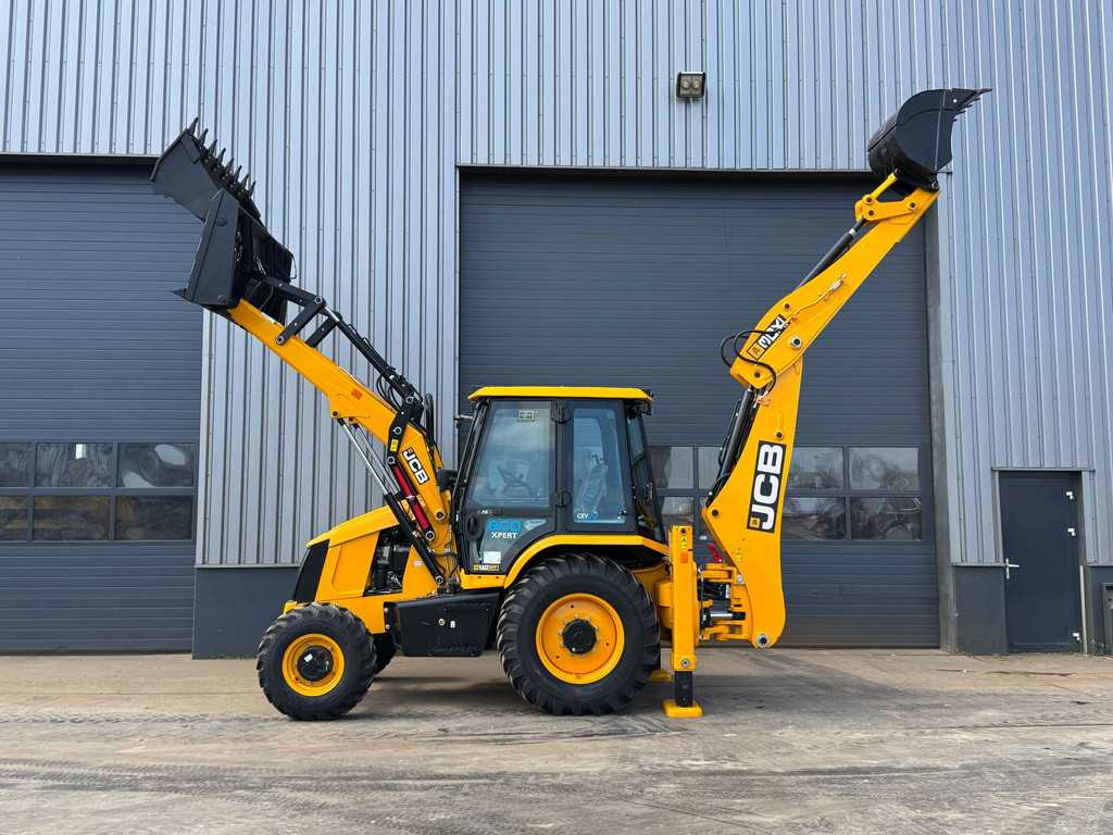 JCB 3DX (3CX) Plus 4x4 4-1 Bucket, Hammerlines