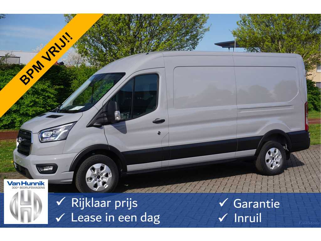 Ford Transit 350L L3H2 Limited AUT-8 165PK BPM VRIJ Navi, Adap. Cruise, 360° Cam, Trekhaak, Xenon!! NR. 210