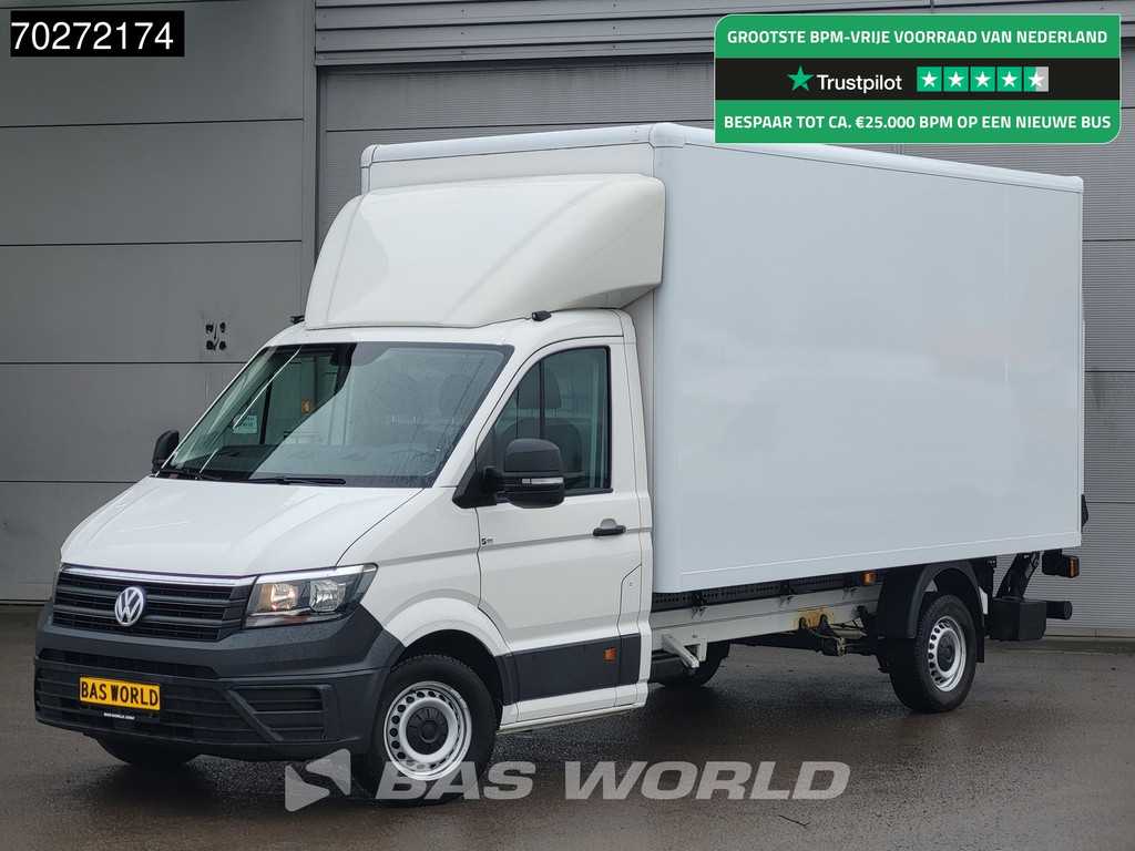 Volkswagen Crafter 177pk Automaat Laadklep Bakwagen Airco Camera Meubelbak Koffer 19m3 Airco