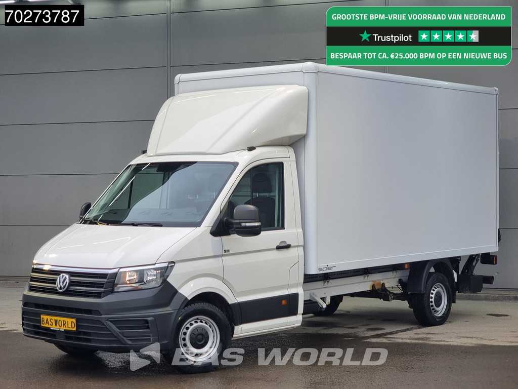 Volkswagen Crafter 177pk Automaat Laadklep Bakwagen Airco Camera Meubelbak Koffer 19m3 Airco