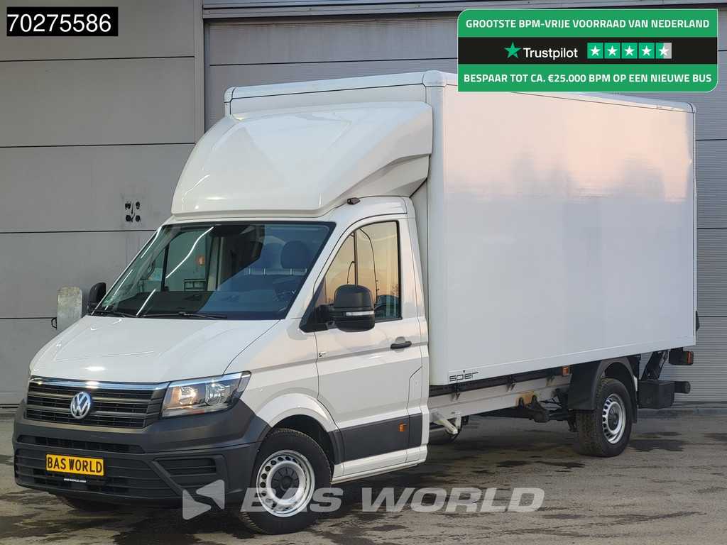 Volkswagen Crafter 177pk Automaat Laadklep Bakwagen Airco Camera Meubelbak Koffer 19m3 Airco