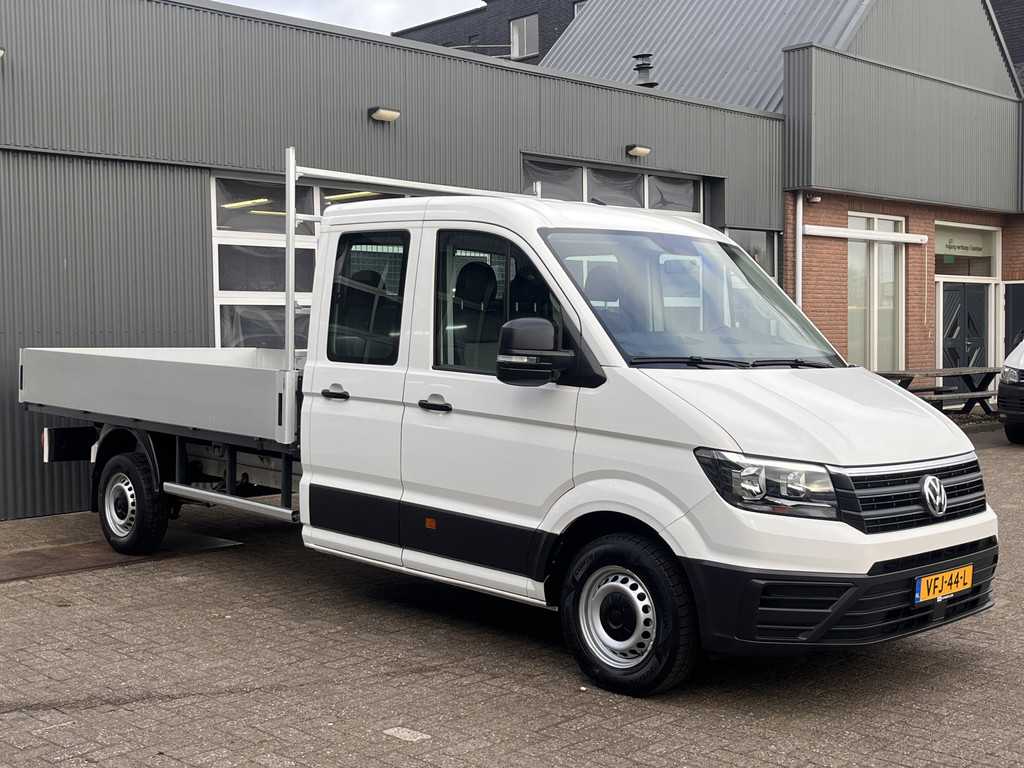 Volkswagen Crafter 35 2.0 TDI L4 DC Maxi Airco Cruise Control Open laadbak 7-persoons Euro 6 Open laadbak Pick-up p-up Bakwagen 1e eigenaar Telefoonverbinding