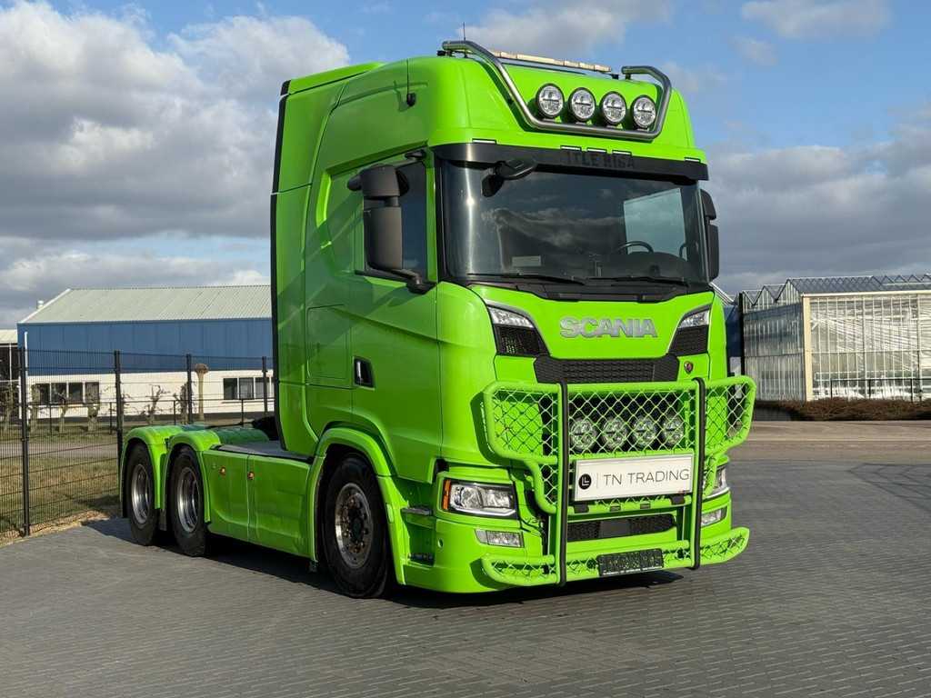 Scania S730 6X4, ADR,  VOLLUCHT, RETARDER, LEDER.