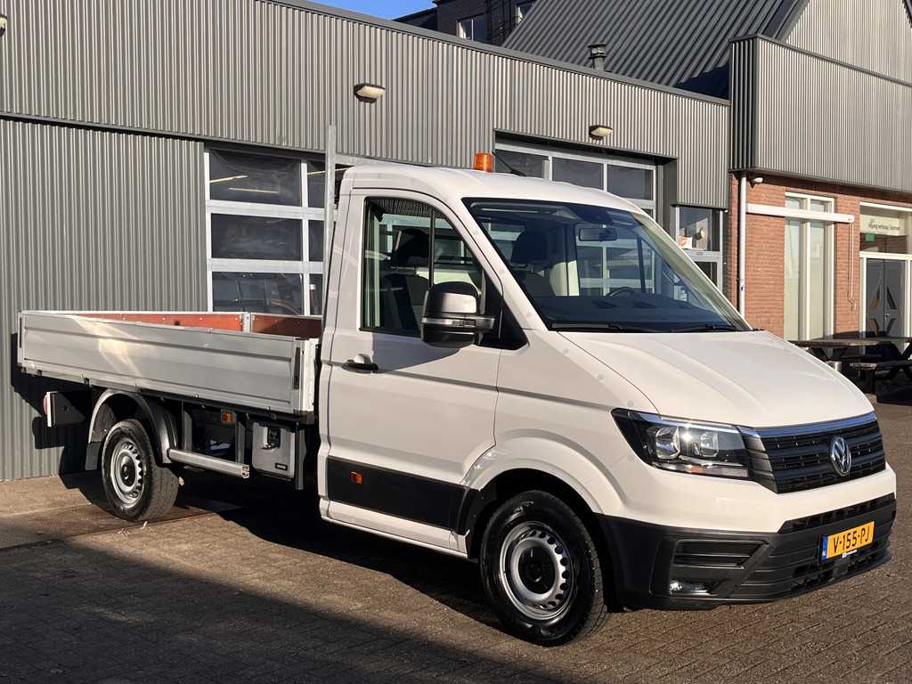 Volkswagen Crafter 35 2.0 TDI Airco Cruise Control Trekhaak 3500kg trekgewicht Open laadbak Navigatiesysteem Apple carplay Euro 6 Open laadbak Pick-up p-up Bakwagen 1e eigenaar Telefoonverbinding