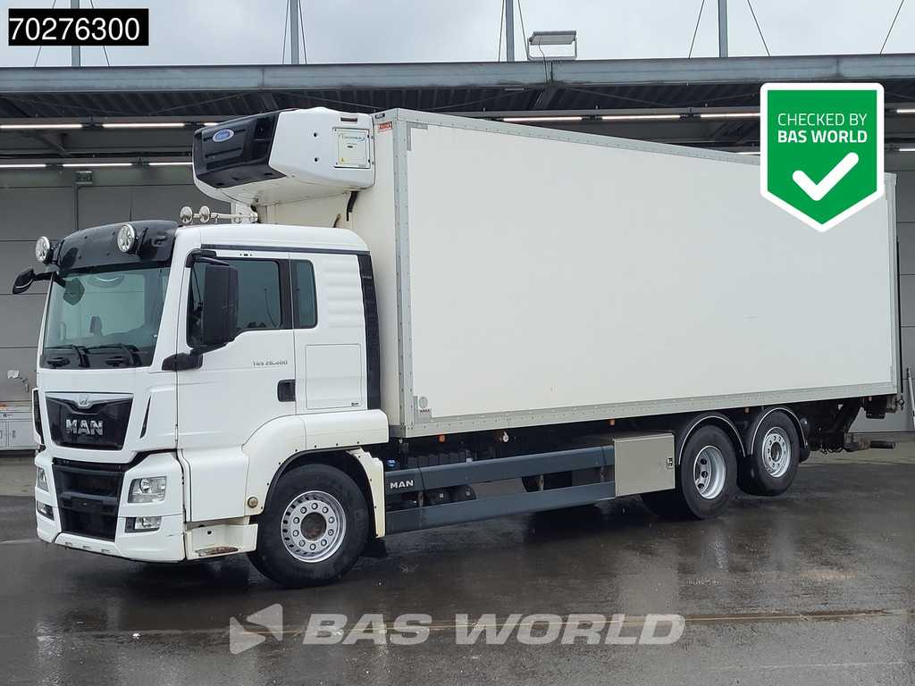 MAN TGS 26.400 6X2 Carrier Supra Tailgate Navi Xenon Lift Axle Euro 6