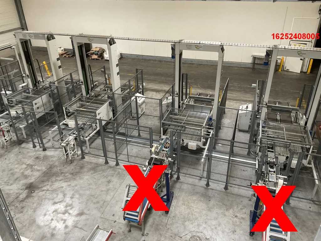 Sorma PAL 108D palletiseerder met kettingtransporteur