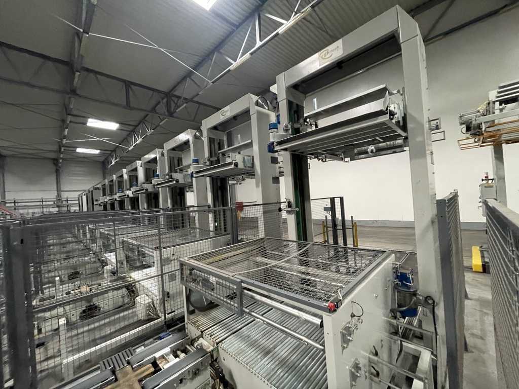 Sorma PAL 108D palletiseerder met kettingtransporteur
