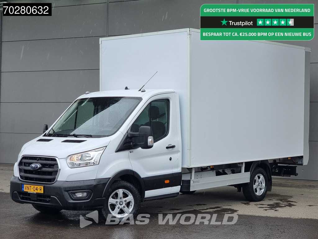 Ford Transit 130pk Laadklep Zijdeur Bakwagen Airco Cruise Camera Euro6 Meubelbak Koffer Airco Cruise control