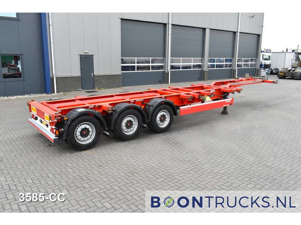 Kögel PORT 45 SIMPLEX | 2x20-30-40-45ft HC * SAF / DISC * LIFT AXLE * EXTENDABLE REAR * APK 04-2026