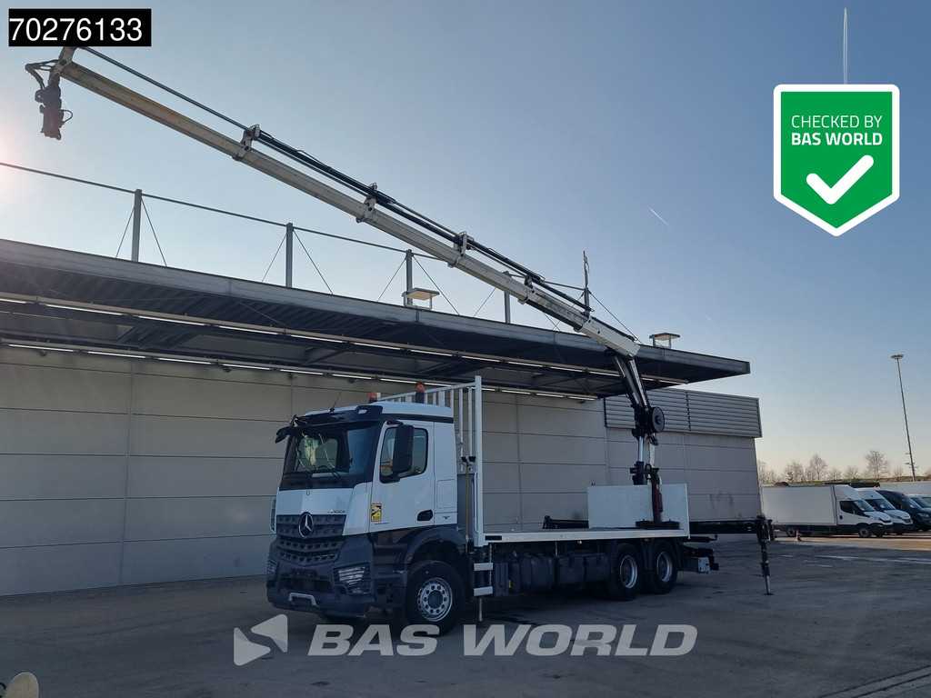 Mercedes Arocs 2636 6X4 HIAB X-HIDUO 188 ES-S Crane Kran Big axle Euro 6
