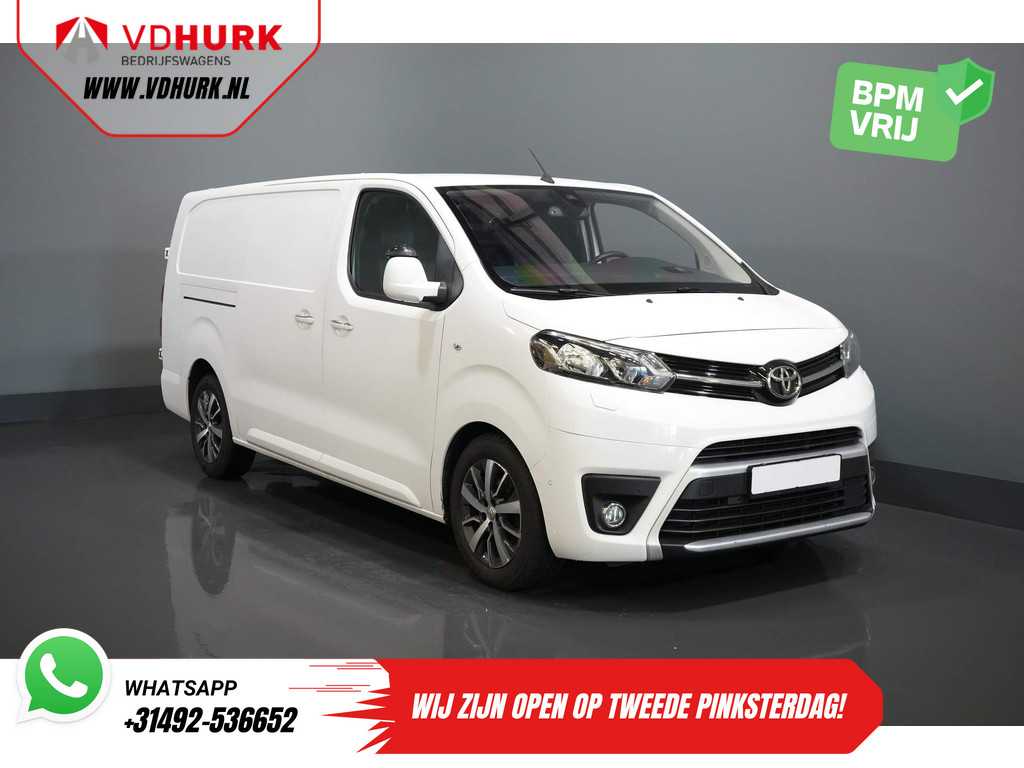 Toyota PROACE Worker 2.0 D-4D 180 pk Aut. L3 2x Schuifdeur/ Adapt. Cruise/ Alarm III/ Standkachel/ Stoelverw./ Keyless/ Climate/ CarPlay/ Camera