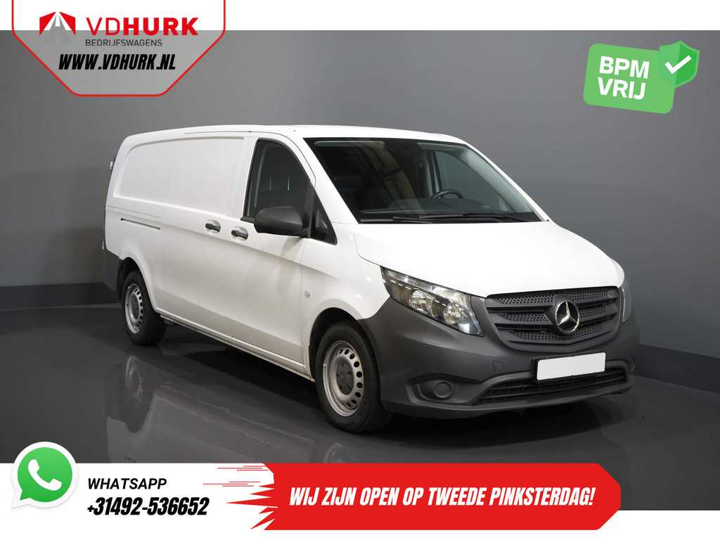 Mercedes-Benz Vito 114 CDI Aut. L3 343 XL EURO6 BPM VRIJ! Standverw./ Stoelverw./ Cruise/ Camera/ Airco