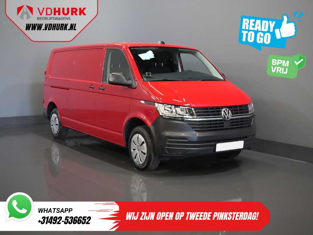 Volkswagen Transporter 2.0 TDI L2 BPM VRIJ! Ready2Go Standkachel/ Stoelverw./ Carplay/ Cruise/ PDC/ Trekhaak