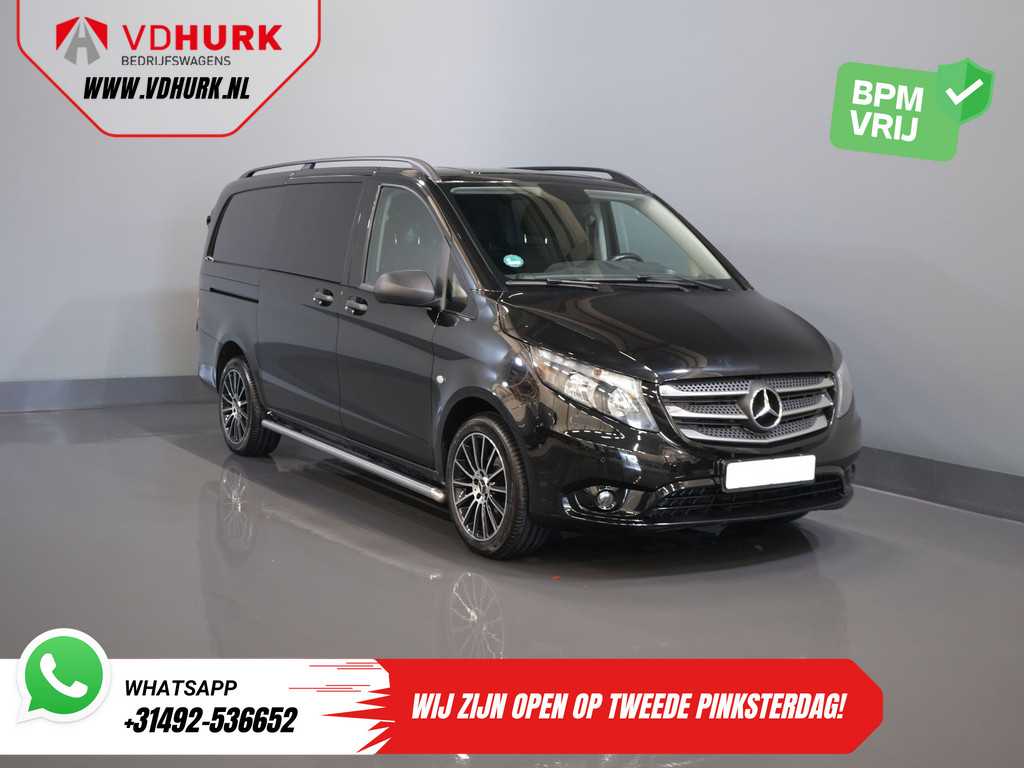Mercedes-Benz Vito 114 CDI Aut. L2 DC Dubbel Cabine BPM VRIJ! 2.8t Trekverm./ Navi/ Climate/ Camera/ PDC/ LMV/ Cruise/ Trekhaak