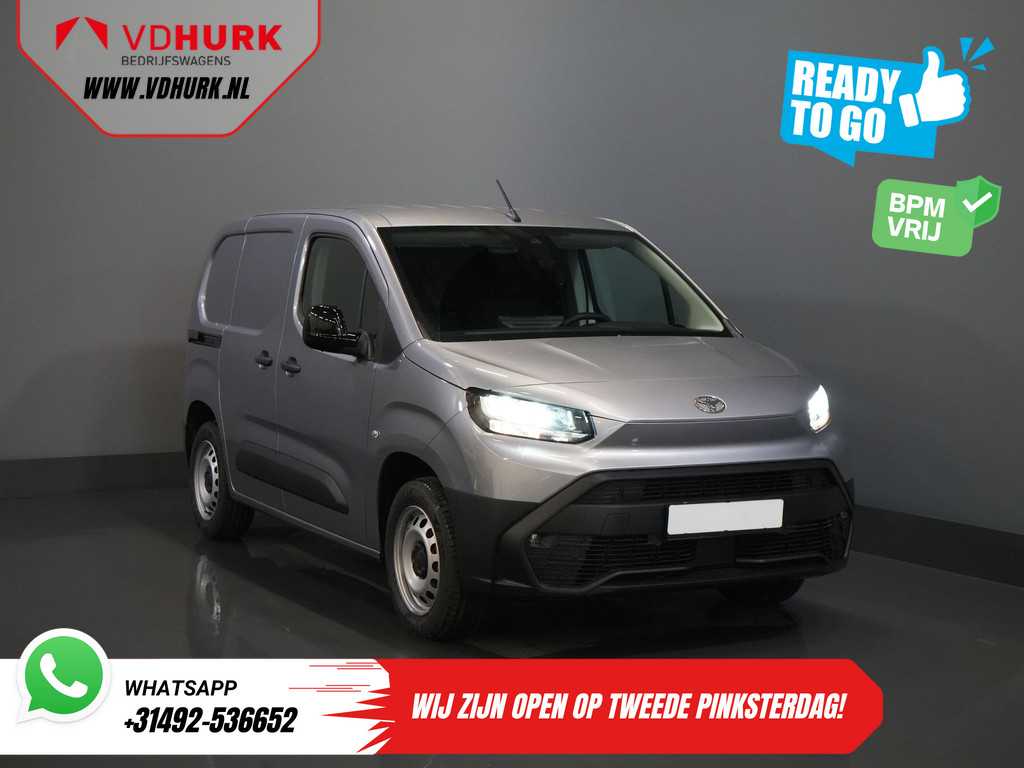 Toyota PROACE CITY 1.5 130 pk Aut. BPM VRIJ! LED/ Virtual.Cockpit/ 3 pers./ Carplay/ Camera/ Climate/ PDC/ Cruise