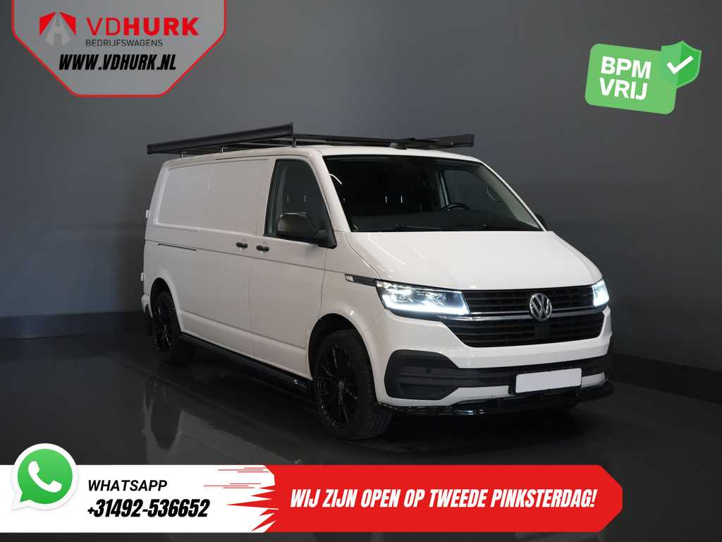 Volkswagen Transporter T6.1 2.0 TDI 150 pk DSG Aut. L2 LED/ Imperiaal + Ladder/ 17” LMV/ Sidebars/ Standkachel/ Stoelverw./ Navi/ Carplay/ Camera