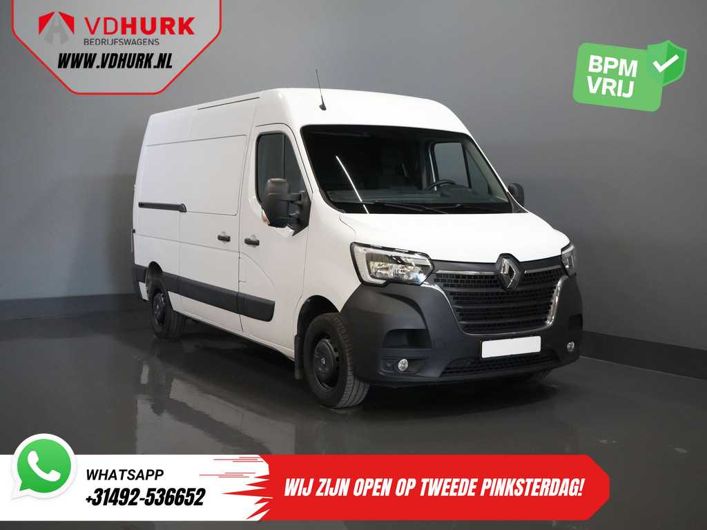 Renault Master T35 2.3 dCi 135 pk L2H2 BPM VRIJ! NL auto/ 270Gr.Deuren/ 2.5t Trekverm./ Carplay/ Navi/ PDC/ Airco