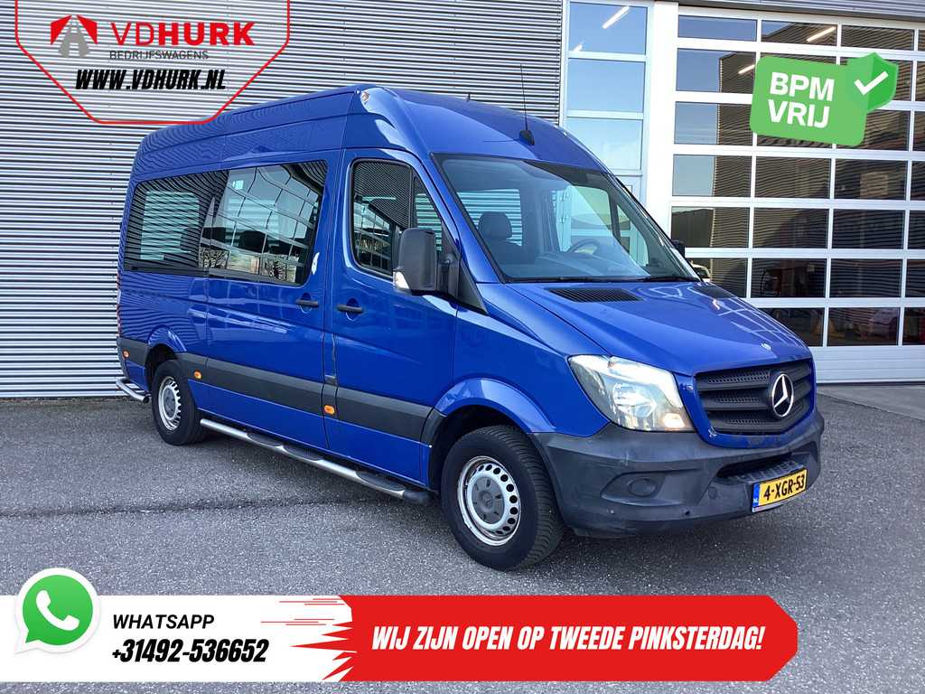 Mercedes-Benz Sprinter 213 2.2 CDI Aut. L2H2 €11.979,- Incl. BTW BPM VRIJ! Rijdt Goed/ Combi/ 9 Persoons/ Kombi/ 9P/ Airco