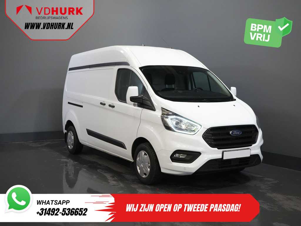 Ford Transit Custom 2.0 TDCI 130 pk L2H2 Adapt.Cruise/ 2.8t Trekverm./ CarPlay/ Navi/ Airco/ PDC