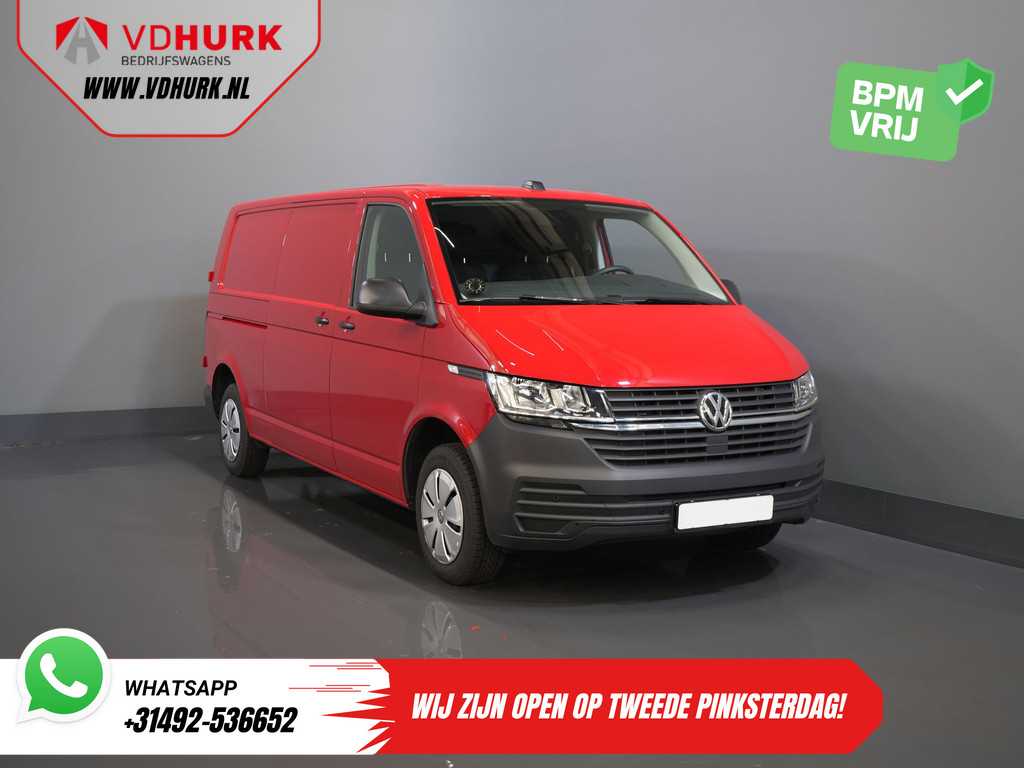 Volkswagen Transporter 2.0 TDI L2 BPM VRIJ! Standkachel/ Stoelverw./ Carplay/ Cruise/ PDC/ Trekhaak