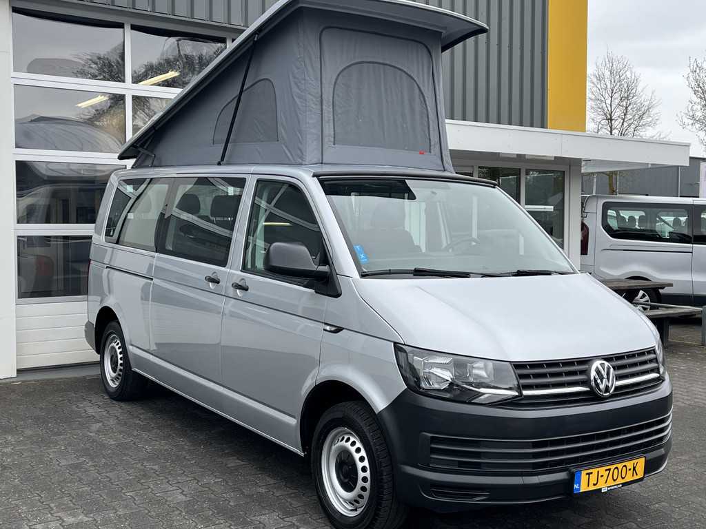 Volkswagen Transporter Kombi Camper 2.0 TDI L2H1 9-persoons Zelfbouw camper incl. "camproof slaaphefdak" airco 2-2-2-3 opstelling