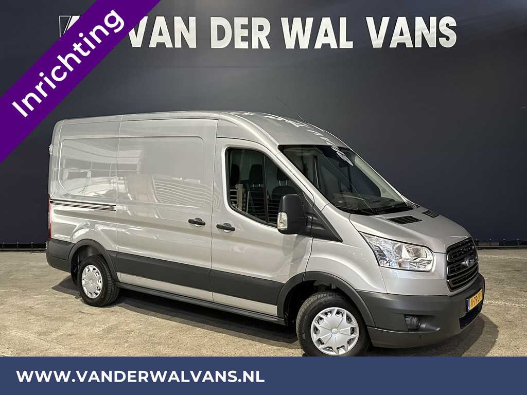 Ford Transit 2.0 TDCI L2H2 inrichting Euro6 Airco | LED | Navigatie | Cruisecontrol | Parkeersensoren | Android Auto Bijrijdersbank