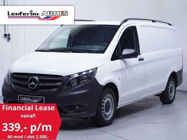 Mercedes Vito 116 CDI 163 pk Lang Navi, Camera, Trekhaak Airco, Achterklep, Cruise Control, DAB+, 3-Zits