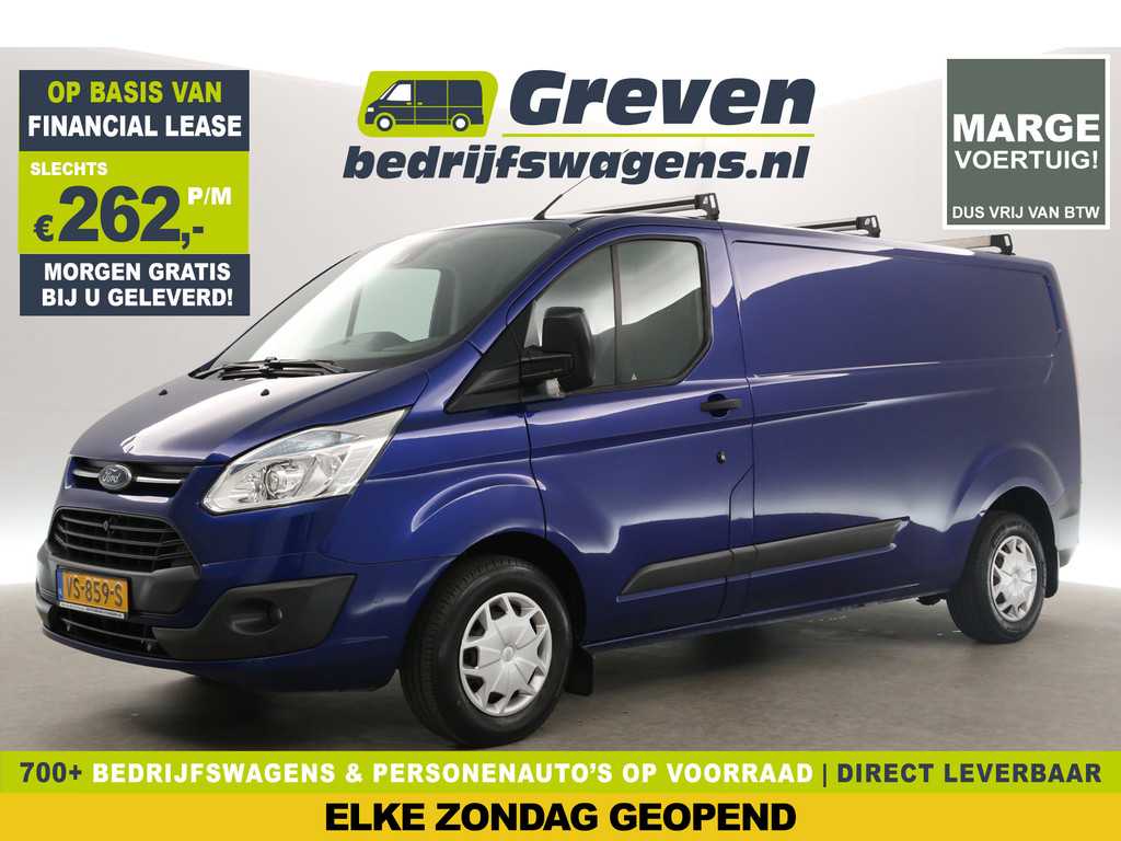 Ford Transit Custom 290 2.2 TDCI L2H1 Marge Airco Cruise Camera Navi PDC 3 Persoons Trekhaak