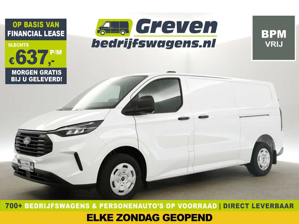 Ford Transit Custom L2H1 Trend | NIEUW | BPM Vrij | 170PK Automaat Airco Carplay 2xSchuifdeur Cruise Navi Virtual PDC 3 Persoons
