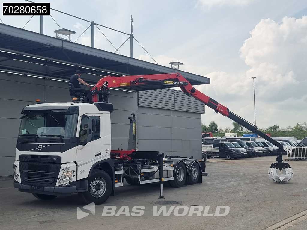 Volvo FM 460 6X2 Palfinger Q150Z96 Epsilon Kran + PHT20SLD5 hooklift VEB Euro 6